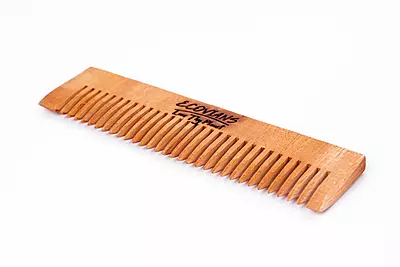 Natural neem wood comb for healthy scalp and hair care Natural neem wood comb for healthy scalp and hair care