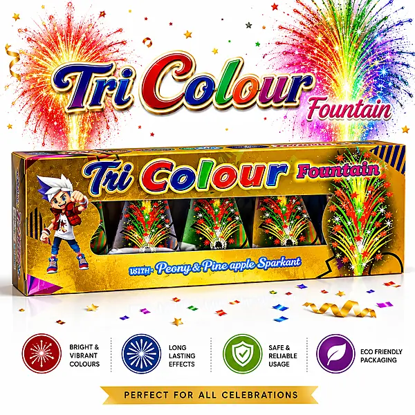 Tri color fountain (5 Pcs )