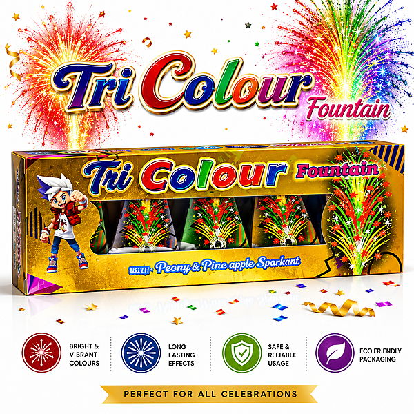Tri color fountain (5 Pcs )