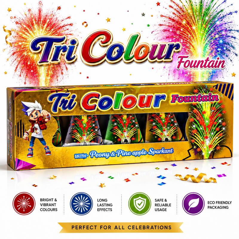 Tri color fountain (5 Pcs )