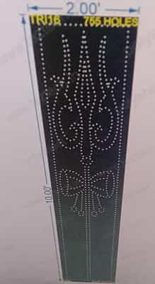 TRI16 TRISHUL 10X2 FEET 755 HOLES