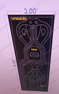 TRI26 TRISHUL 1 PART 8X3 FEET 1473 HOLES