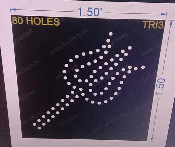 TRI3 TRISHUL 1.5X1.5 FEET 80 HOLES