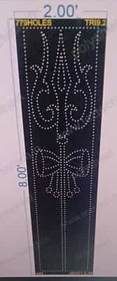TRI9.2 TRISHUL 2X8 FEET 779 HOLES