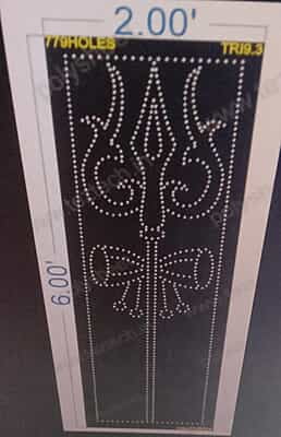 TRI9.3 TRISHUL 6X2 FEET 779 HOLES