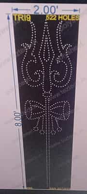 TRI9 TRISHUL 8X2FT 522 HOLES