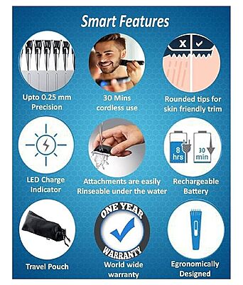 HTC AT 522 Rechargeable Hair Trimmer for Men & Women