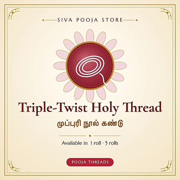 Triple-Twist Holy Thread | முப்புரி நூல் கண்டு
