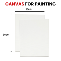 15x30cm Stretched Mini Canvas 280gsm