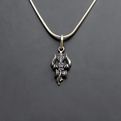 Trishul Pendant | Lord Shiva Symbol 925 Silver | Unisex Pendant