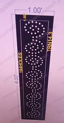 TRN14.3 TORAN 4X1 FEET 184 HOLES