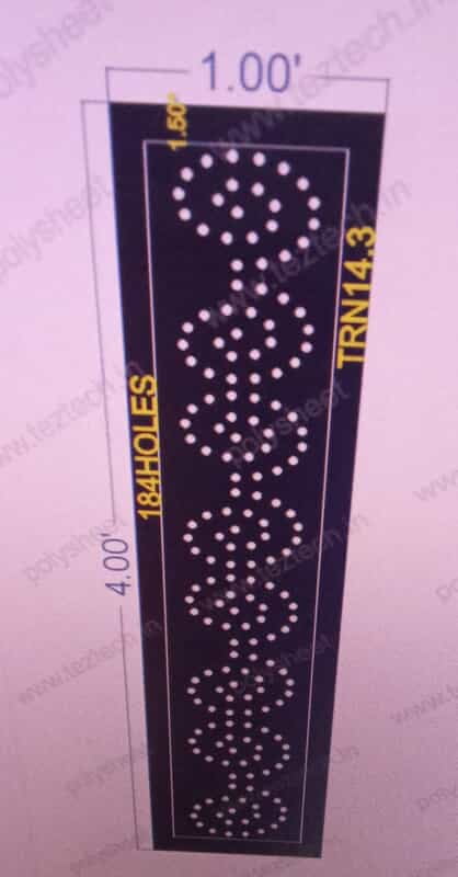 TRN14.3 TORAN 4X1 FEET 184 HOLES