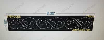 TRN24 TORAN 1 PART 1.5X8 FEET 576 HOLES