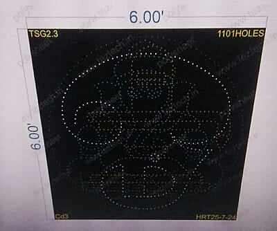 TSG2.3 TAMIL OM, SHIVLING, GANESHJI 6X6 FEET 1101 HOLES (2PARTS)