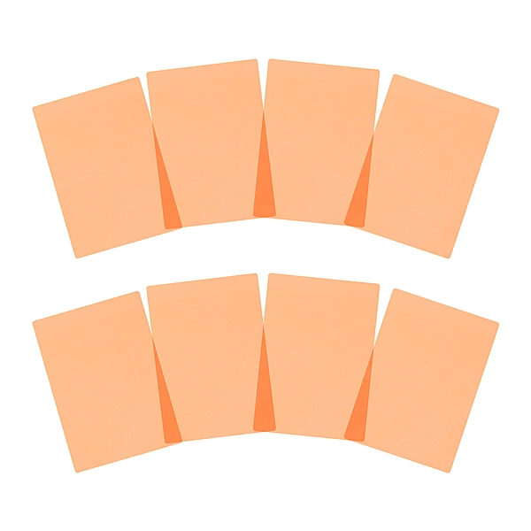 Pack of 8 A4 Plain Peach Dyslexia Overlay Reading Sheets â€“ PET Material, Rounded Corners