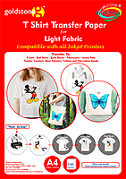A4 T Shirt transfer paper for light fabric 100 sheets