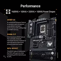 ASUS TUF Gaming Z890-Plus WiFi Motherboard – LGA1851 | DDR5 | Wi-Fi 7 | Thunderbolt 4