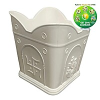 Plastic Tulsi Pot | 10 Inch| White