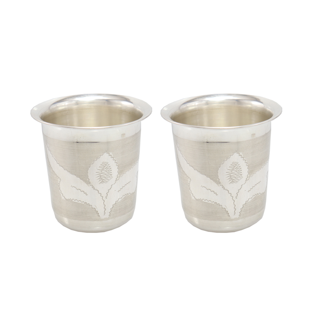 Silver Tumbler , Glass Set
