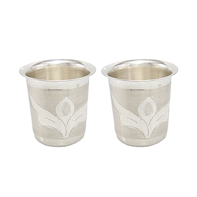 Silver Tumbler , Glass Set