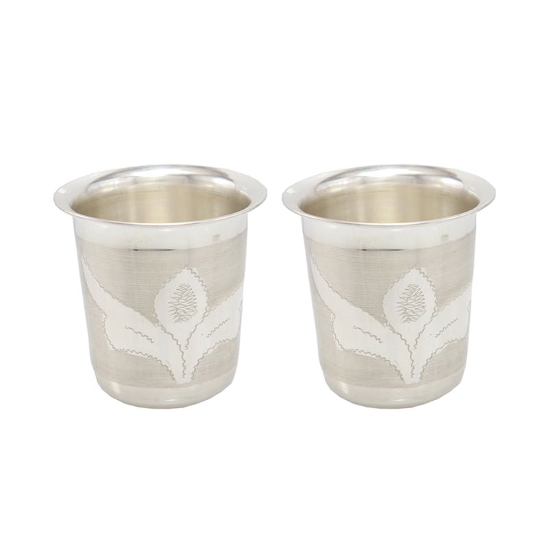 Silver Tumbler , Glass Set