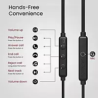 Portronics Conch Tune C – Type-C Earphones, Mic, Grey. Enjoy high-quality sound with a sleek design. Perfect for music lovers and calls. Lightweight and comfortable for all-day use.