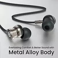 Portronics Conch Tune C – Type-C Earphones, Mic, Grey. Enjoy high-quality sound with a sleek design. Perfect for music lovers and calls. Lightweight and comfortable for all-day use.