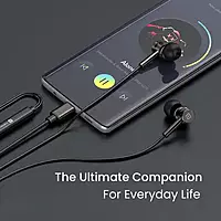 Portronics Conch Tune C – Type-C Earphones, Mic, Grey. Enjoy high-quality sound with a sleek design. Perfect for music lovers and calls. Lightweight and comfortable for all-day use.