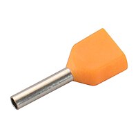 4 sq.mm Twin Insulated Ferrule (ORANGE) Pack of 10