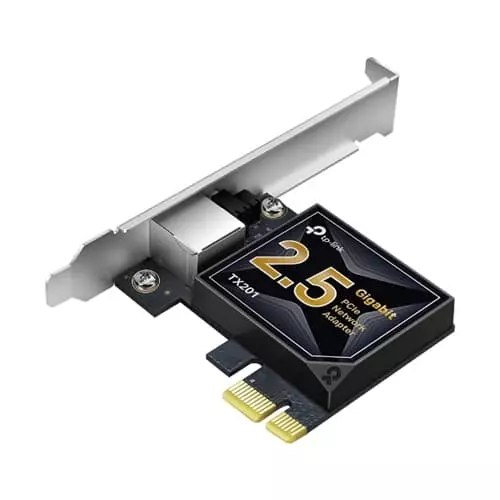 TP-Link TX201 – 2.5 Gigabit PCIe Network Adapter | PCIe x1 | RJ45 | Desktop LAN Card