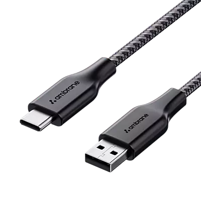 CABLE AMBRANE BRAIDED USB TO TYPE-C 2MTR BCT-20
