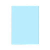 Pack of 8 A4 Plain Blue Dyslexia Overlay Reading Sheets â€“ PET Material, Rounded Corners