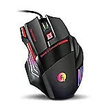 Frontech MS-0083 Wired Optical Mouse – 1000 DPI | Ergonomic Design | Smooth Tracking | USB Plug & Play | PC & Laptop Mouse