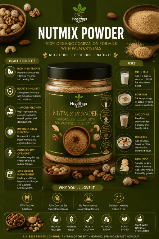 Nutmix Powder (With Palm Crystal) | Healthyx Zone