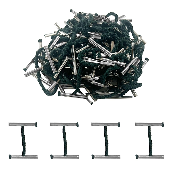 Pack of 100 25mm Metal End Treasury Tags