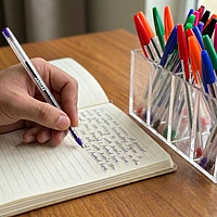 Box of 50 Blue Ballpoint Pens Smooth Glide by Janrax