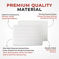 Pack of 12 Handwriting Lined A4 Drywipe Whiteboards