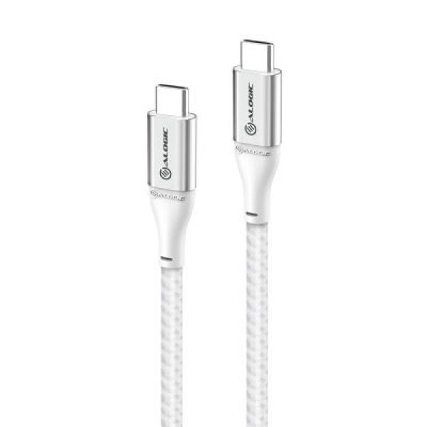 ALOGIC Super Ultra USB-C to USB-C Cable-1.5 MTR Space Grey & Silver (ULCC21.5-SLV)