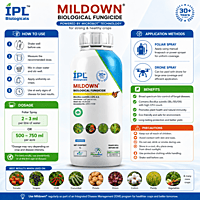 IPL MILDOWN Bio-Fungicide (Bacillus subtilis 2.0% A.S.) | Vetrivel Agro Services