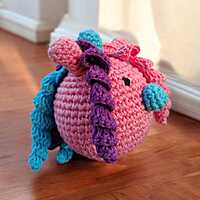 Crochet Unicorn Rattle Ball