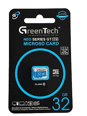 GreenTech NEO Series GT 021 32GB MicroSD Card (Class 10, UHS-I)