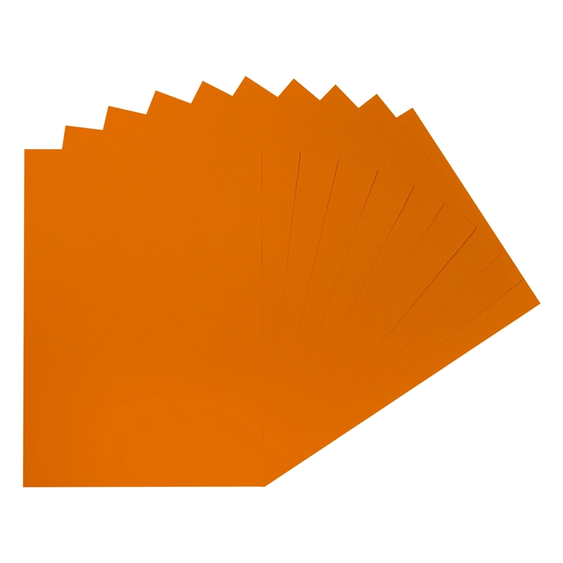 Pack of 100 A4 Orange Coloured Paper 75gsm Sheets