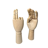 Large Wooden Left Hand Manikin 30cm (12"")