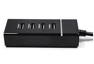 3.0 4-Port USB Hub (Black)