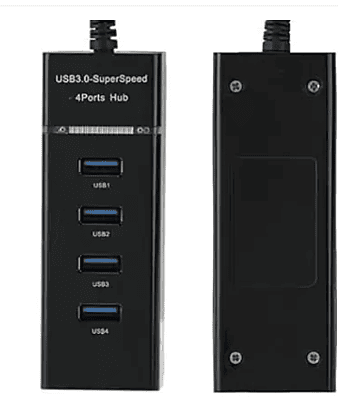 3.0 4-Port USB Hub (Black)