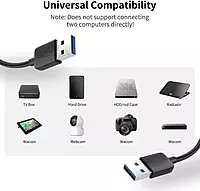 USB Type-A Male to Male Cable - High-Speed Data Transfer for Printers, Hard Drives, Modems, Scanners & Cooling Pads | Up to 10M Length