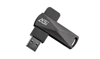 AGI Metal Slim Flash Drive UE138-64 GB-DarkSlateGray