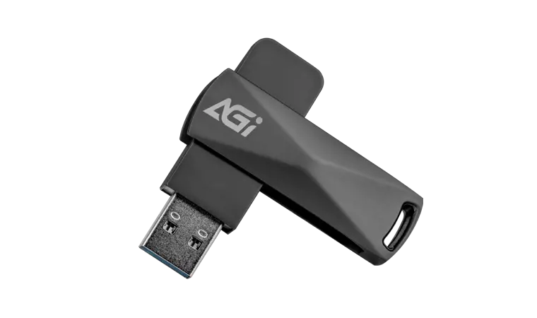 AGI Metal Slim Flash Drive UE138-64 GB-DarkSlateGray