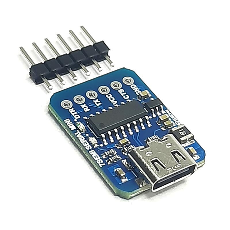 CH340C USB-C to Serial TTL Converter Breakout Board CH340C USB-C to Serial TTL Converter Breakout Board