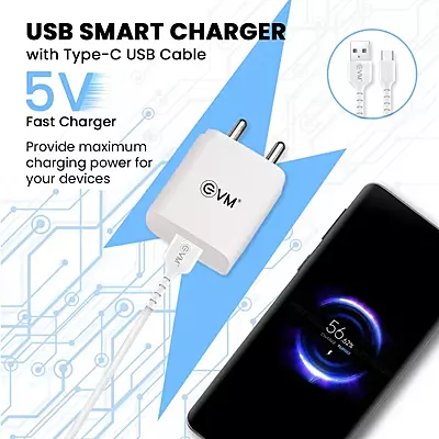 WALL CHARGER EVM 2.4A WITH TYPE-C CH-02